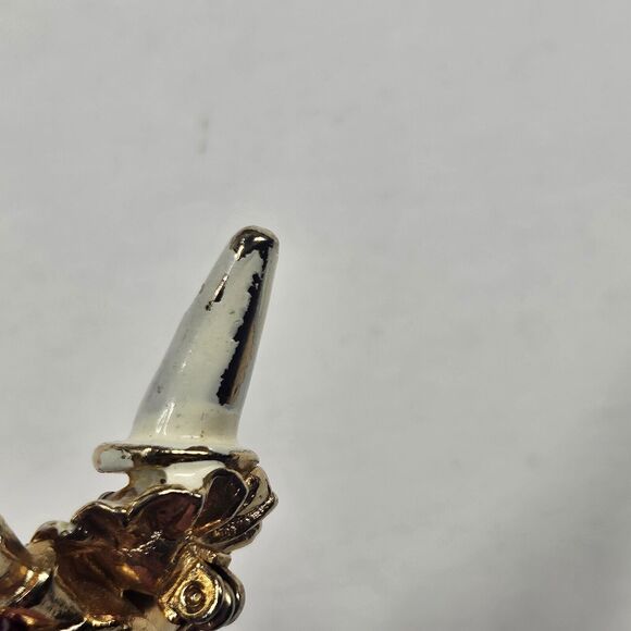 Ernest Steiner Clown Pin Vintage Rhinestone Enamel Brooch MCM - Picture 7 of 8